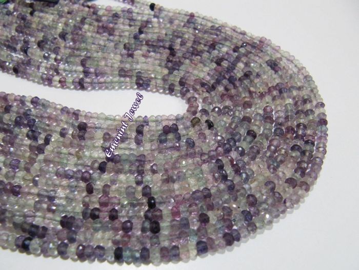 Amethyst Rondelle Beads Wholesale Amethyst Beads Lot Natural Amethyst 5 Strands Natural Purple  Faceted Purple Amethyst Rondelle Beads