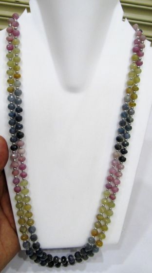 Natural Multi Gemstone Beads, Multi Stone Rondelle Beads, Multi Color 8mm  Beads