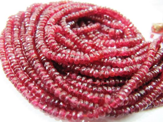 Details about   Faceted 60.00 Cts Earth Mined Round Shape Ruby & Spinel Beads Necklace NK 05E131 