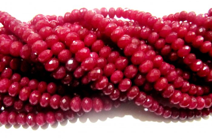 Cranberry Red Colored 9-10mm High Quality Round Pearl Strands