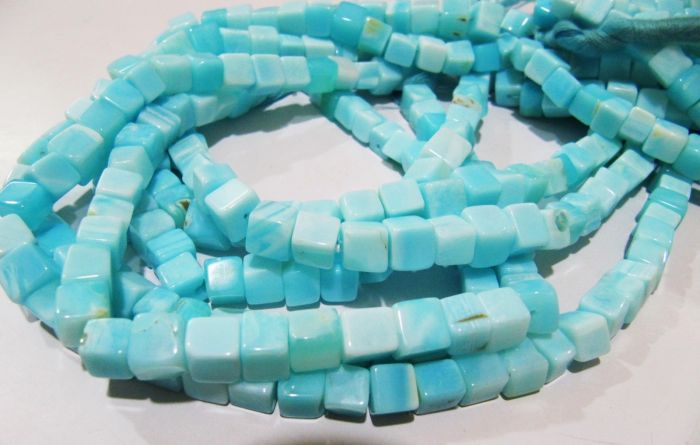 Blue Opal, Opal Beads, Peruvian